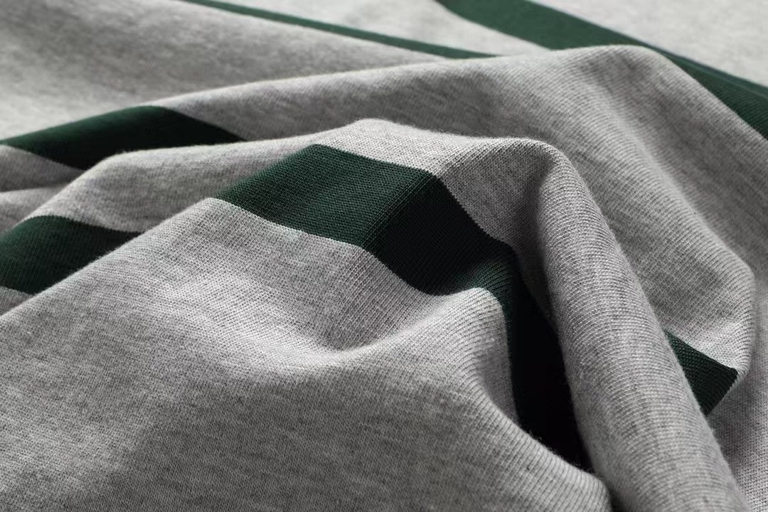 Retro Heavyweight Striped Cotton Tee