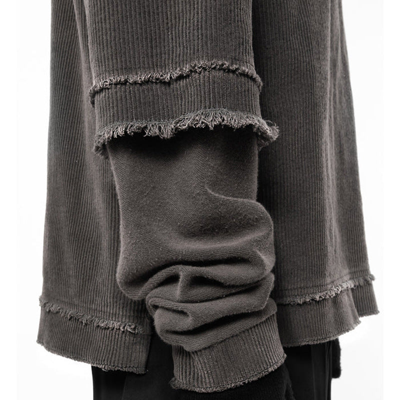 Double Layered 'Abyss' Washed Sweatshirt