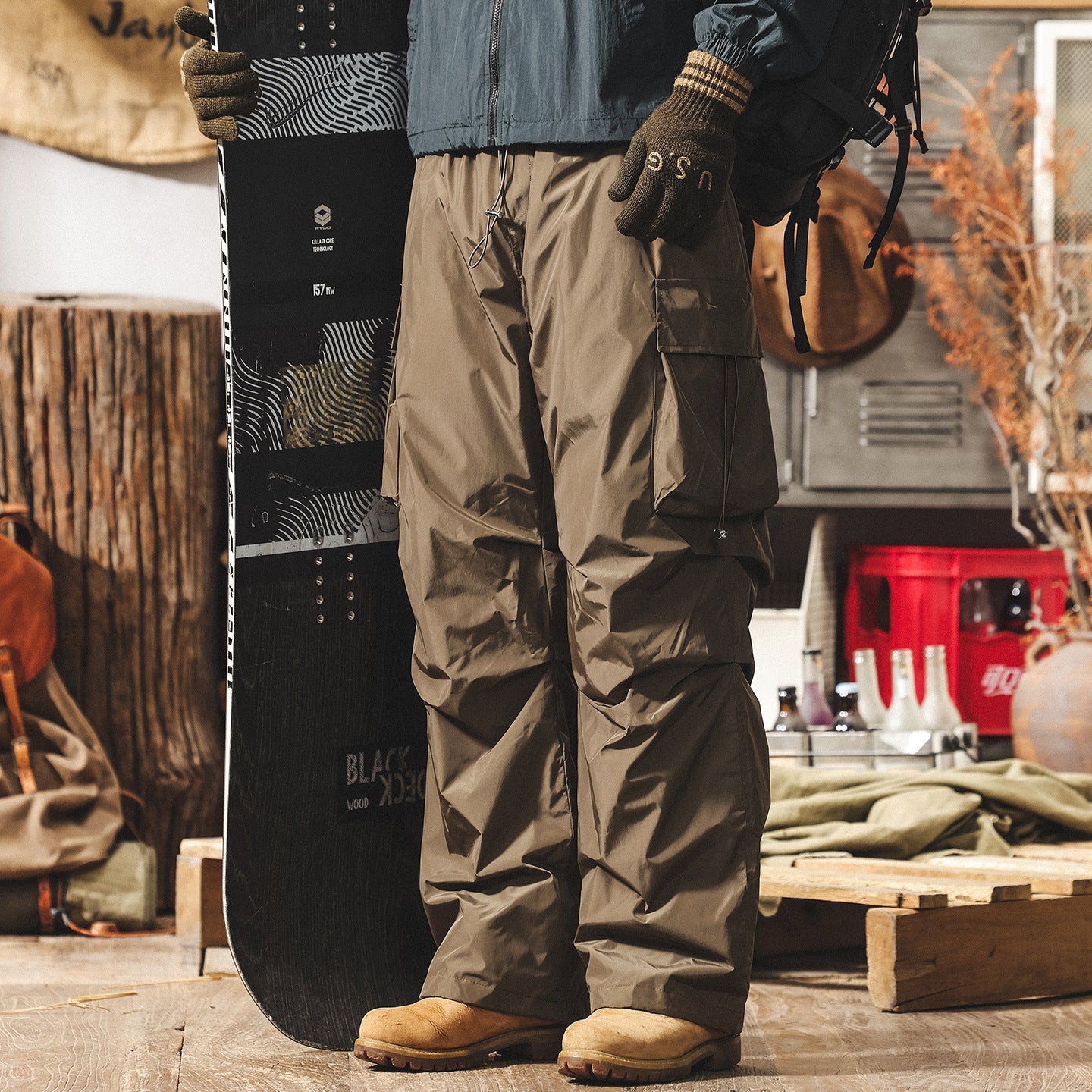 Vintage 90s Tech Cargo Ski Pants