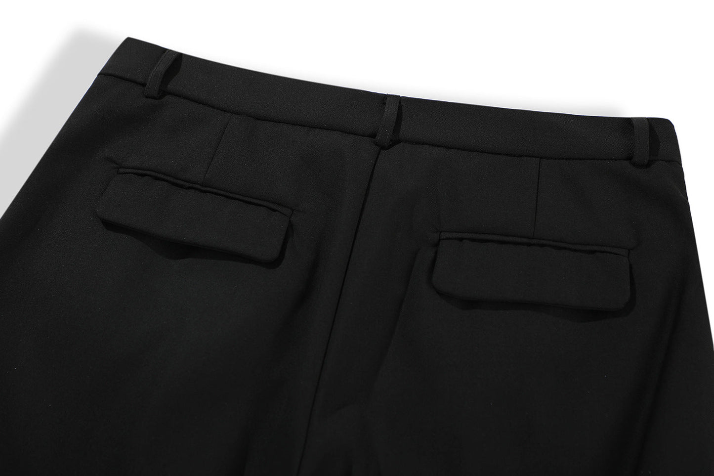 Retro Loose Pleated Deconstructed Casual Trousers