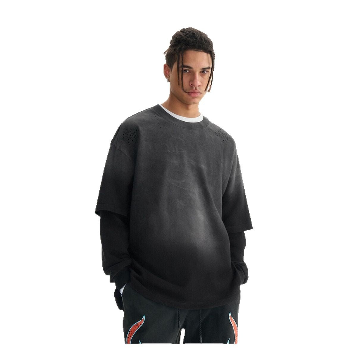 Gradient TwoPiece Long Sleeve Top