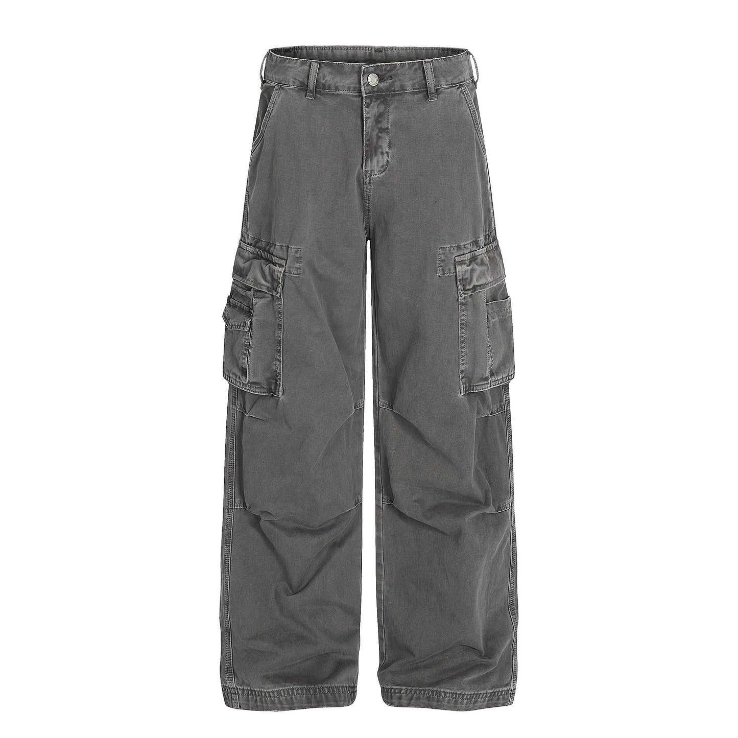 Retro Loose Fit MultiPocket Denim Cargo Jeans
