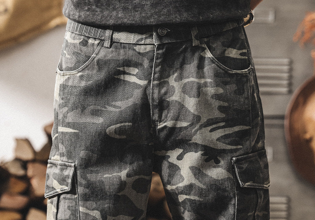 Retro Cargo Camo Pants