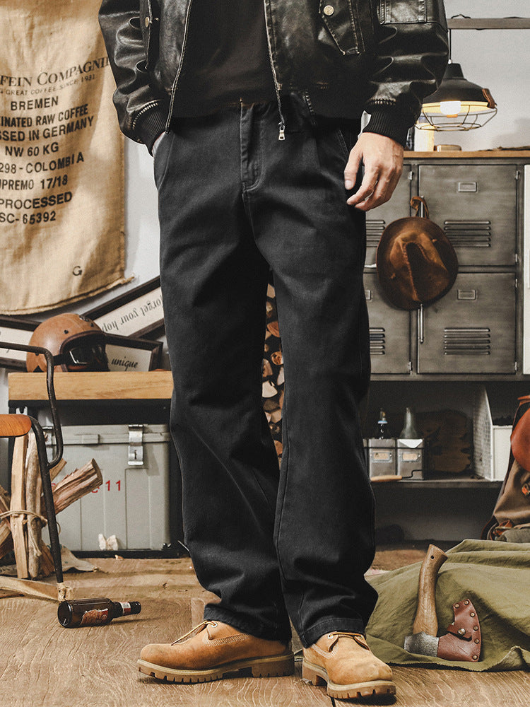 Vintage Washed Heavyweight Straight Leg Pants