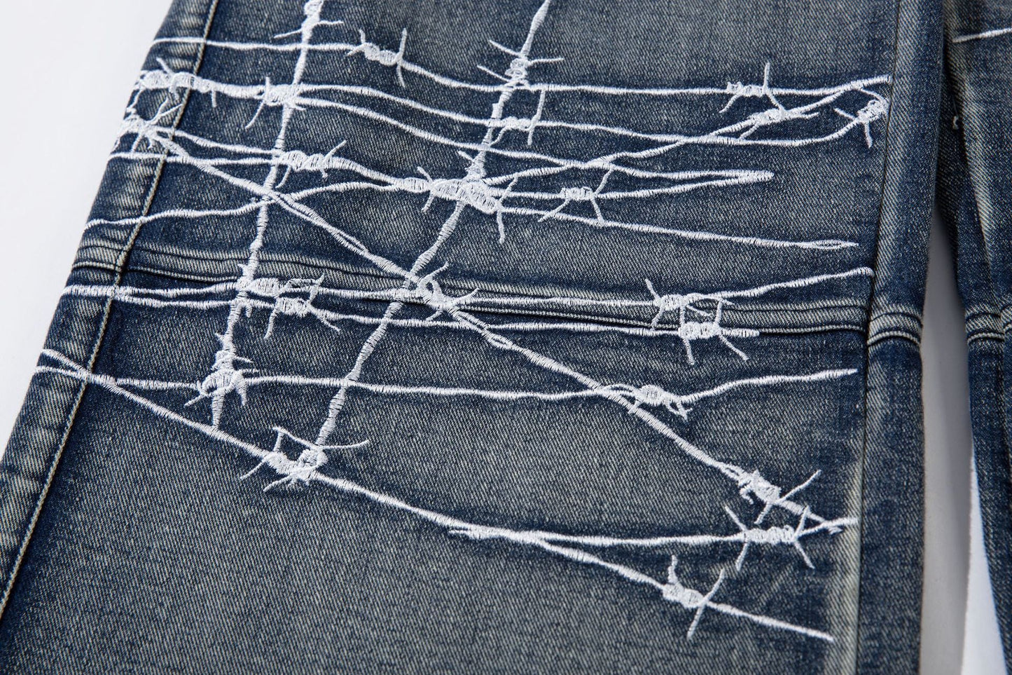 Barbed Baggy Embroidery Cargo Pants