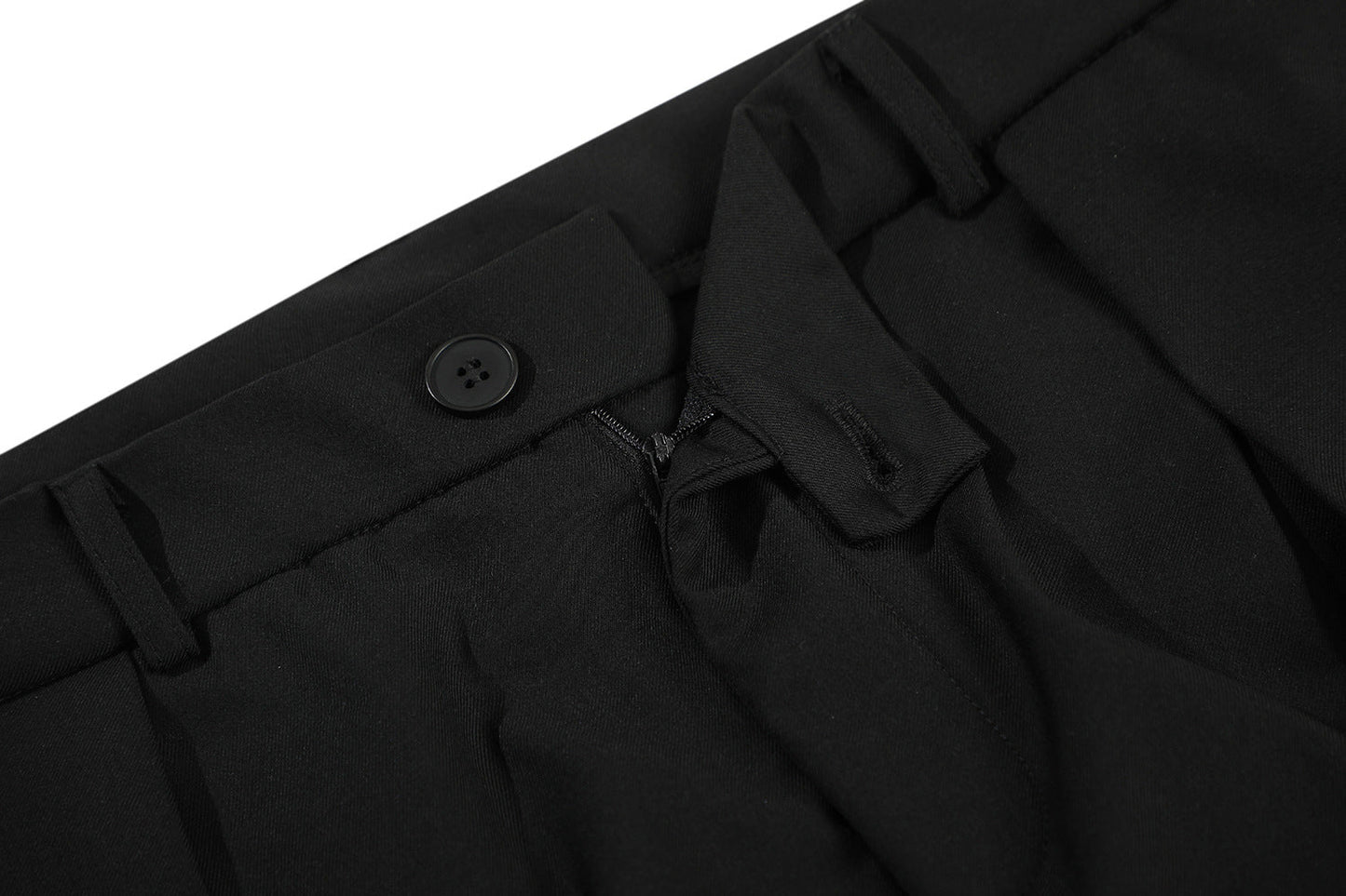 Retro Loose Pleated Deconstructed Casual Trousers