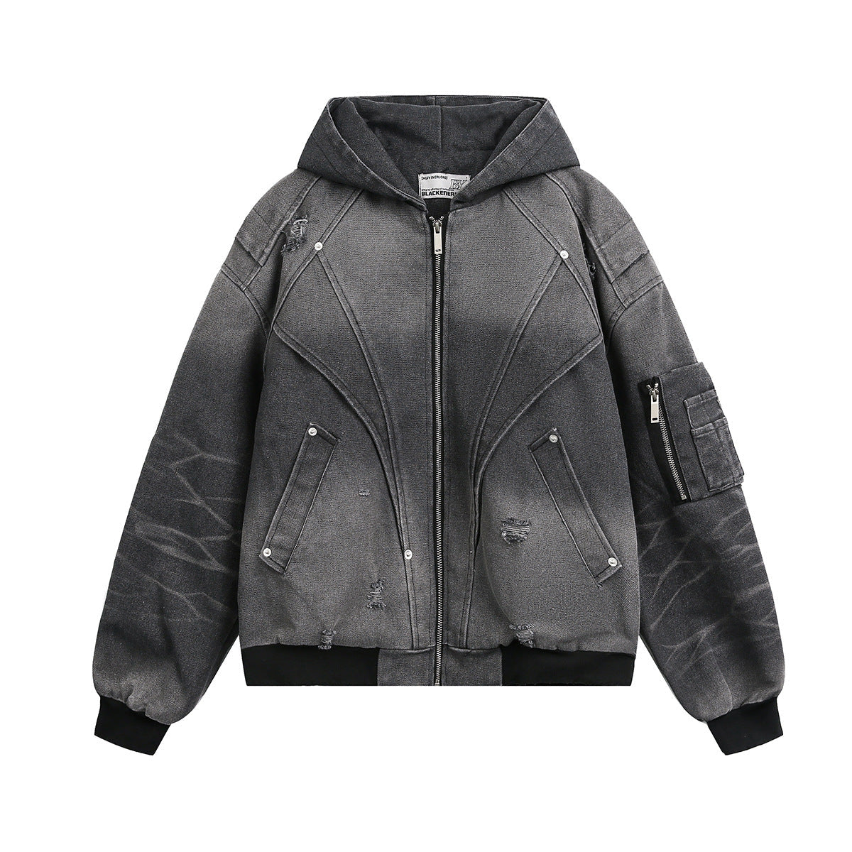 Heavy Washed Distressed Jacket