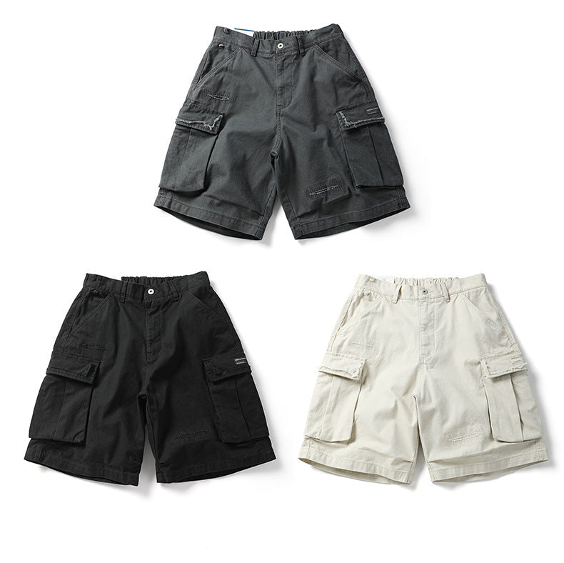 Urban Distressed Camo Shorts
