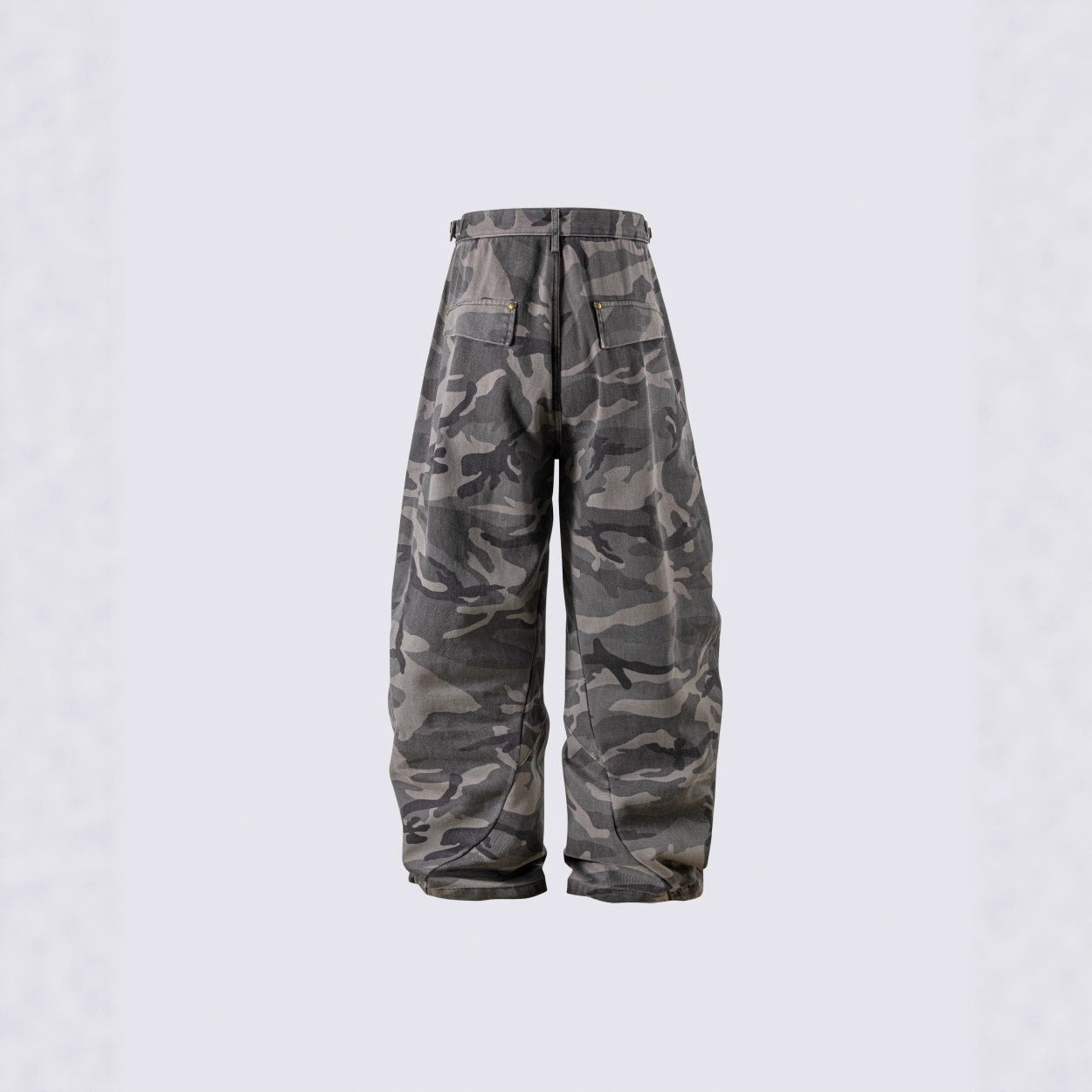 Baggy Ash Grey Camo Jeans