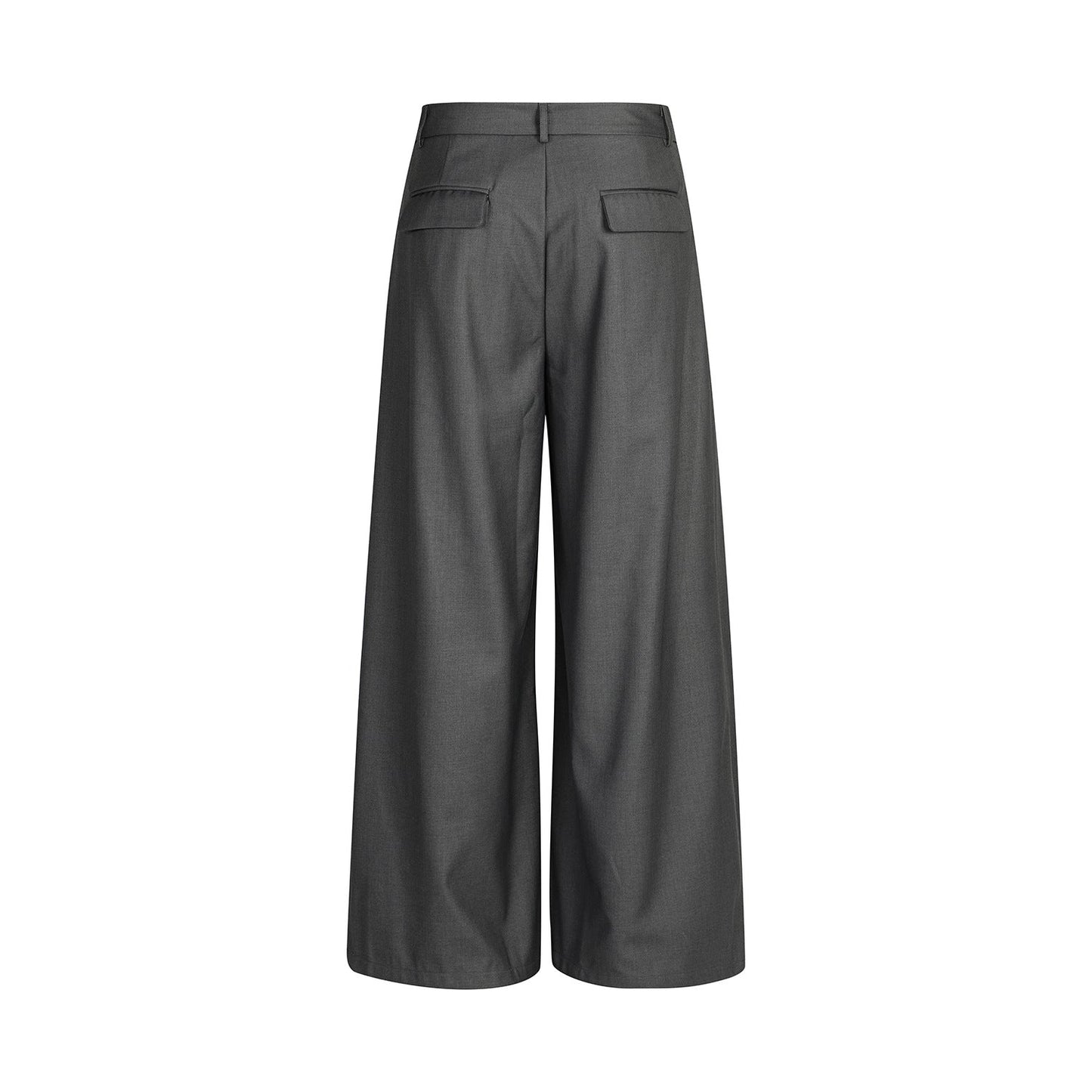 Retro Loose Pleated Deconstructed Casual Trousers
