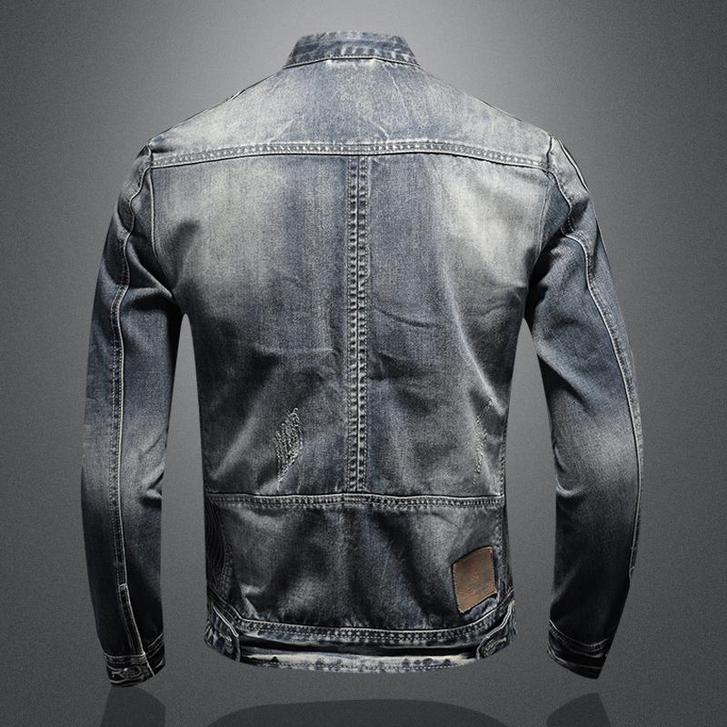 SK1 Denim Biker Jacket