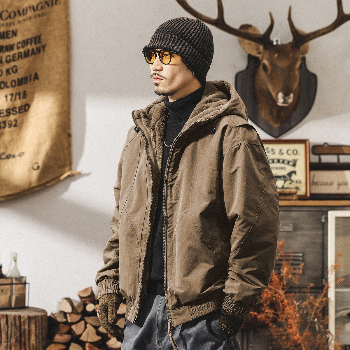Reversible Faux Mink Winter Coat