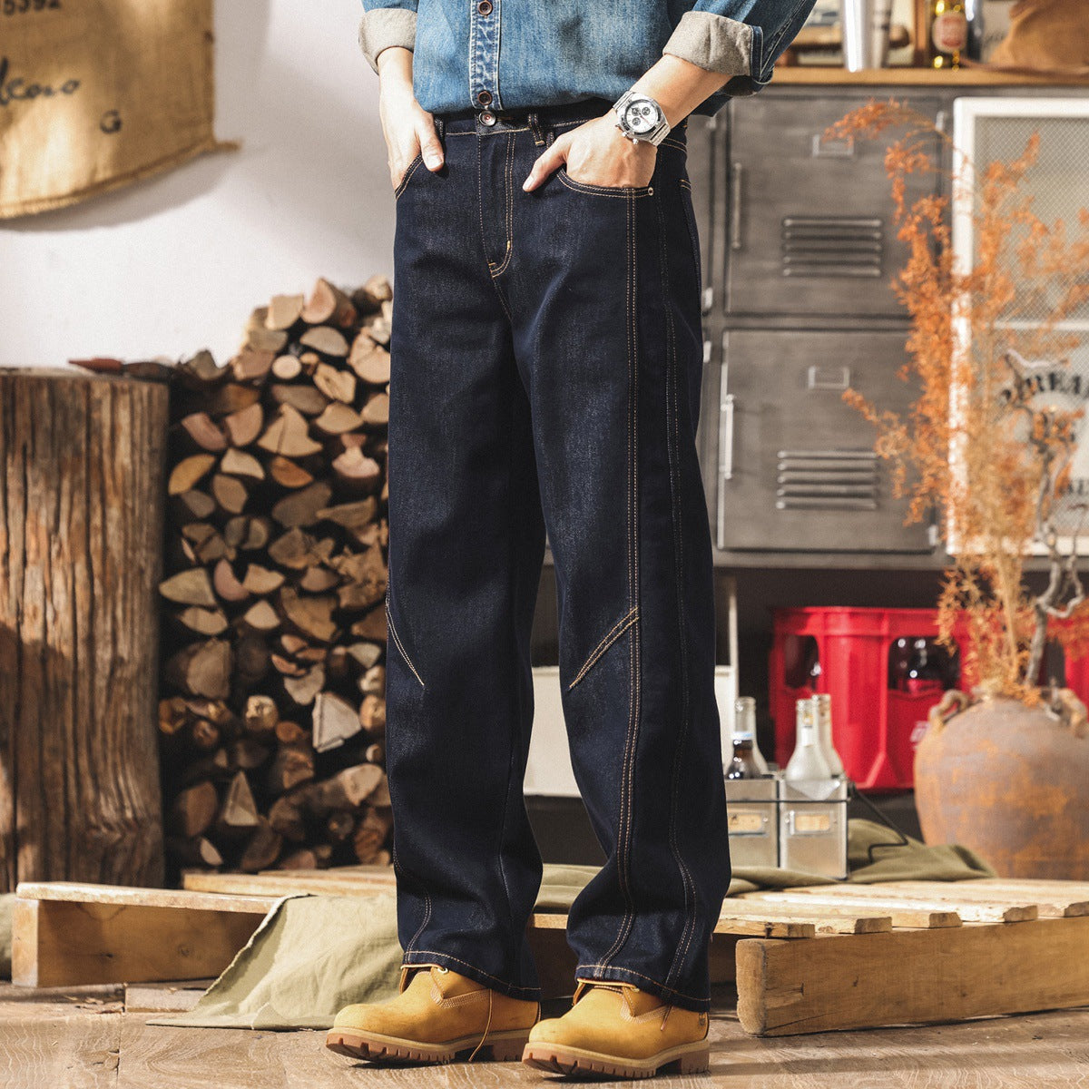 Classic Raw Denim Jeans