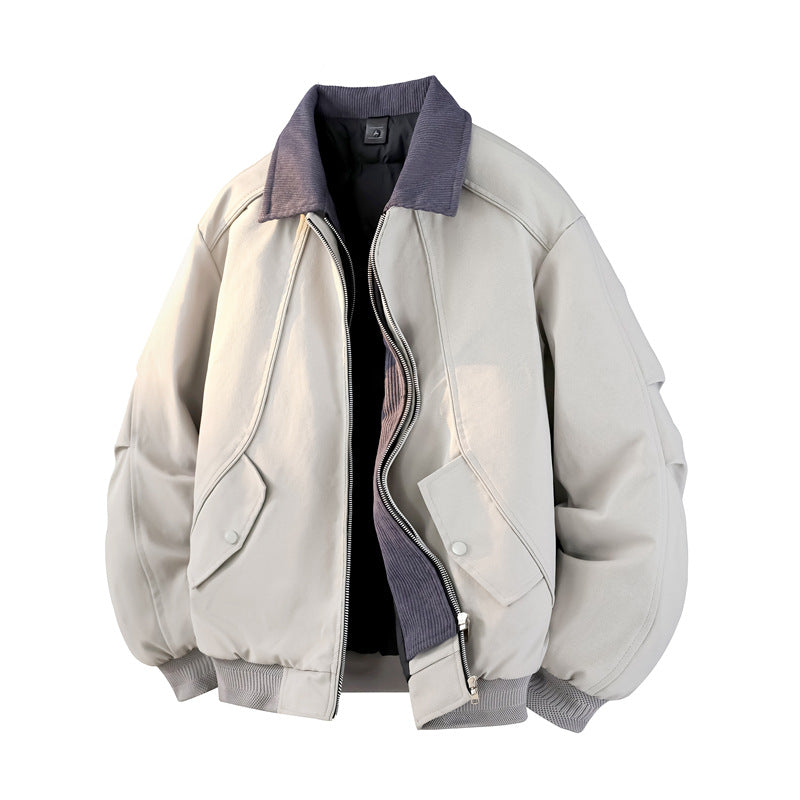 Duck Down Faux TwoPiece Casual Jacket
