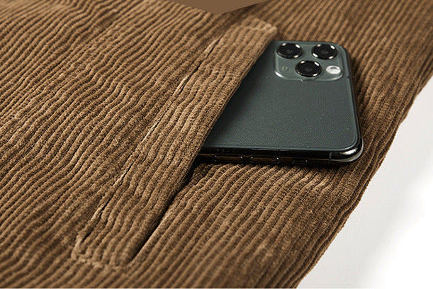 Corduroy Fleece Lined Cotton Trucker Jacket
