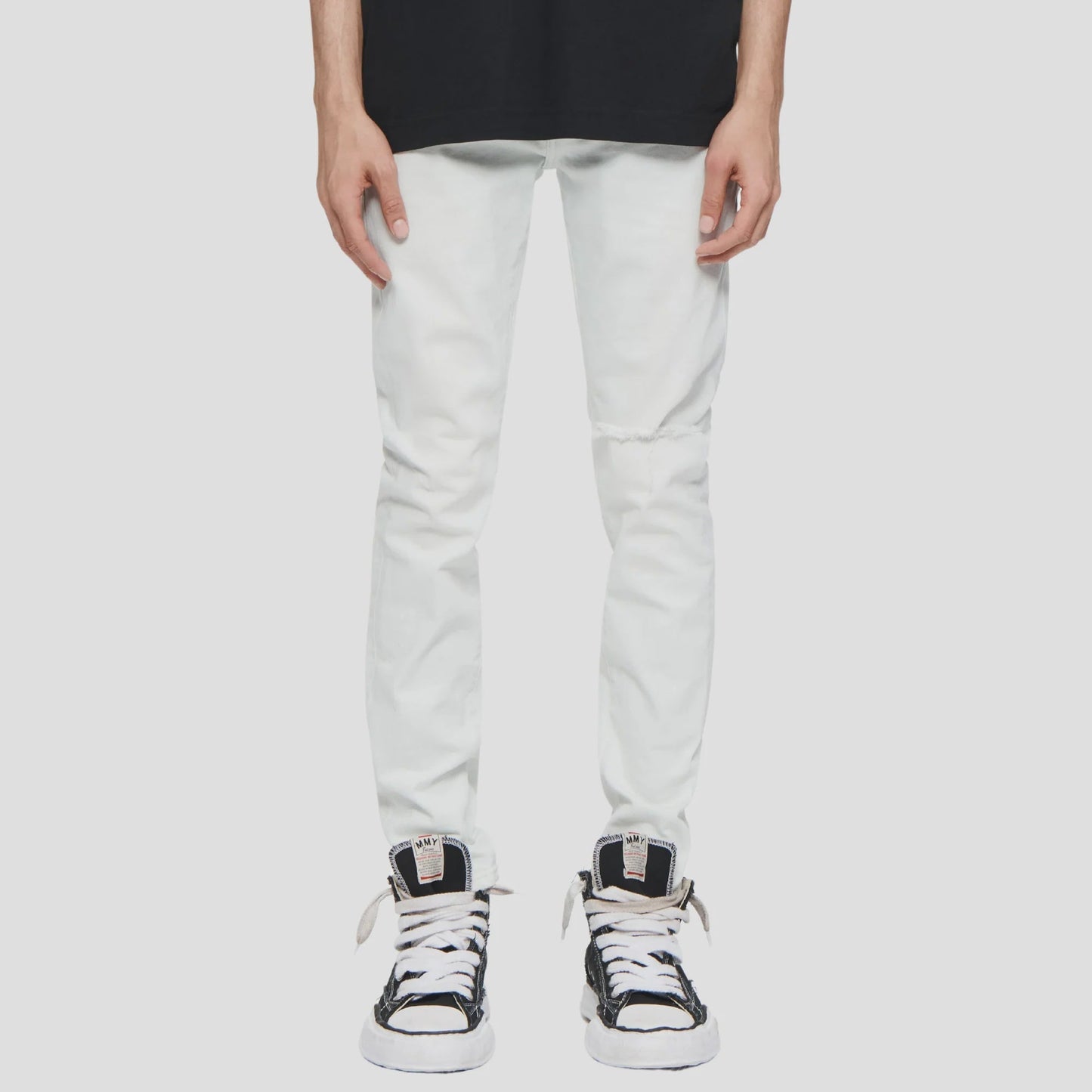 PURPLE Jeans Slim Fit White Minimal