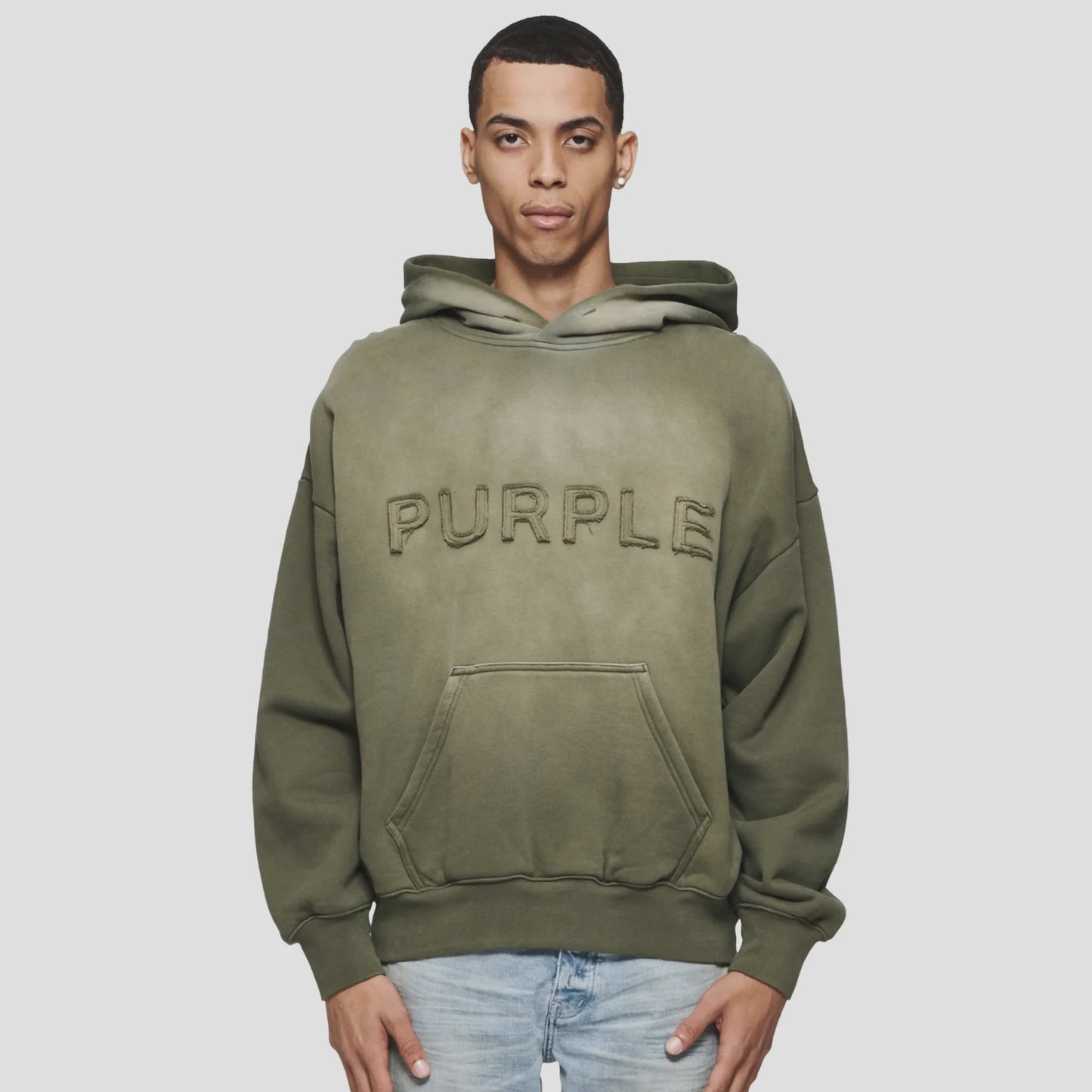 PURPLE Hoodie Embossed Logo