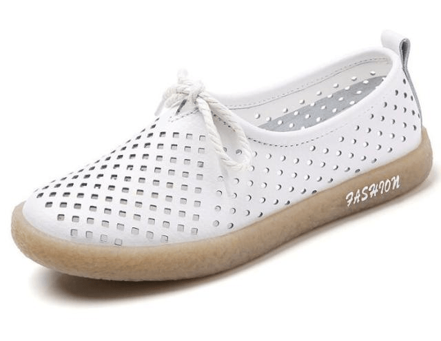 Palmer Women's Flat Leather Slip On Shoes