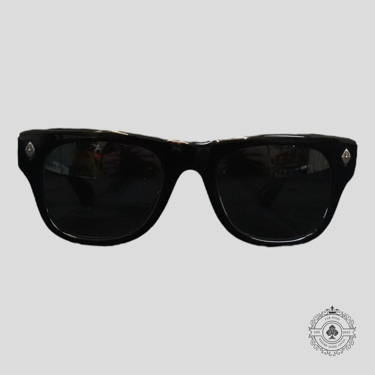 Chrome Hearts Instagasm Glasses in Black/Silver