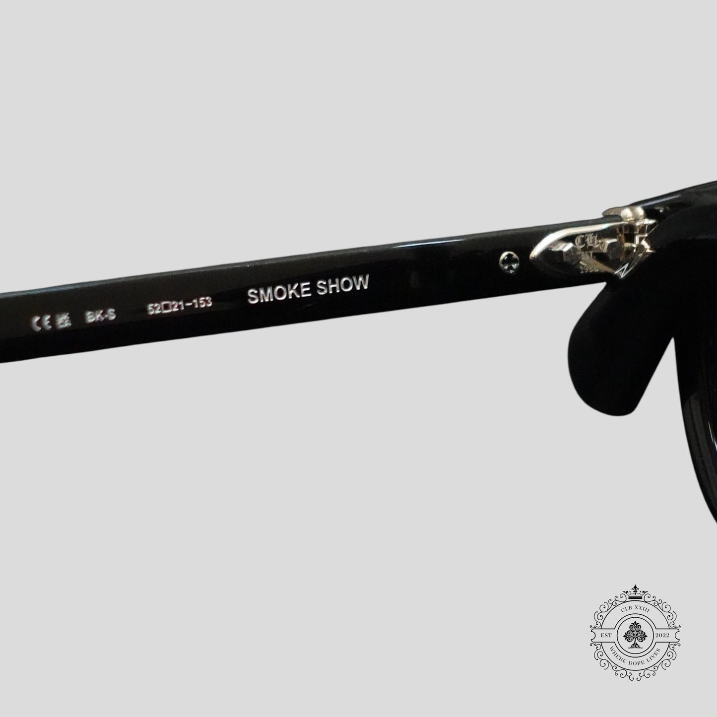 Chrome Hearts Smoke Show Glasses in Black/Silver