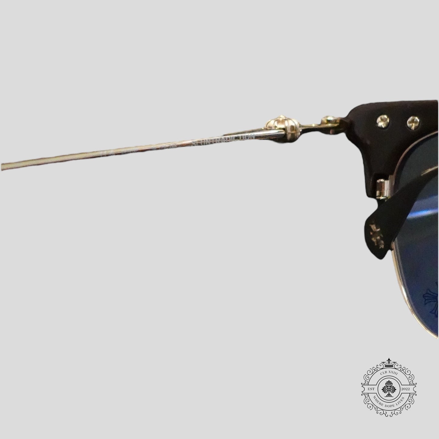 Chrome Hearts Sluntradiction Sunglasses in Brown/Gold