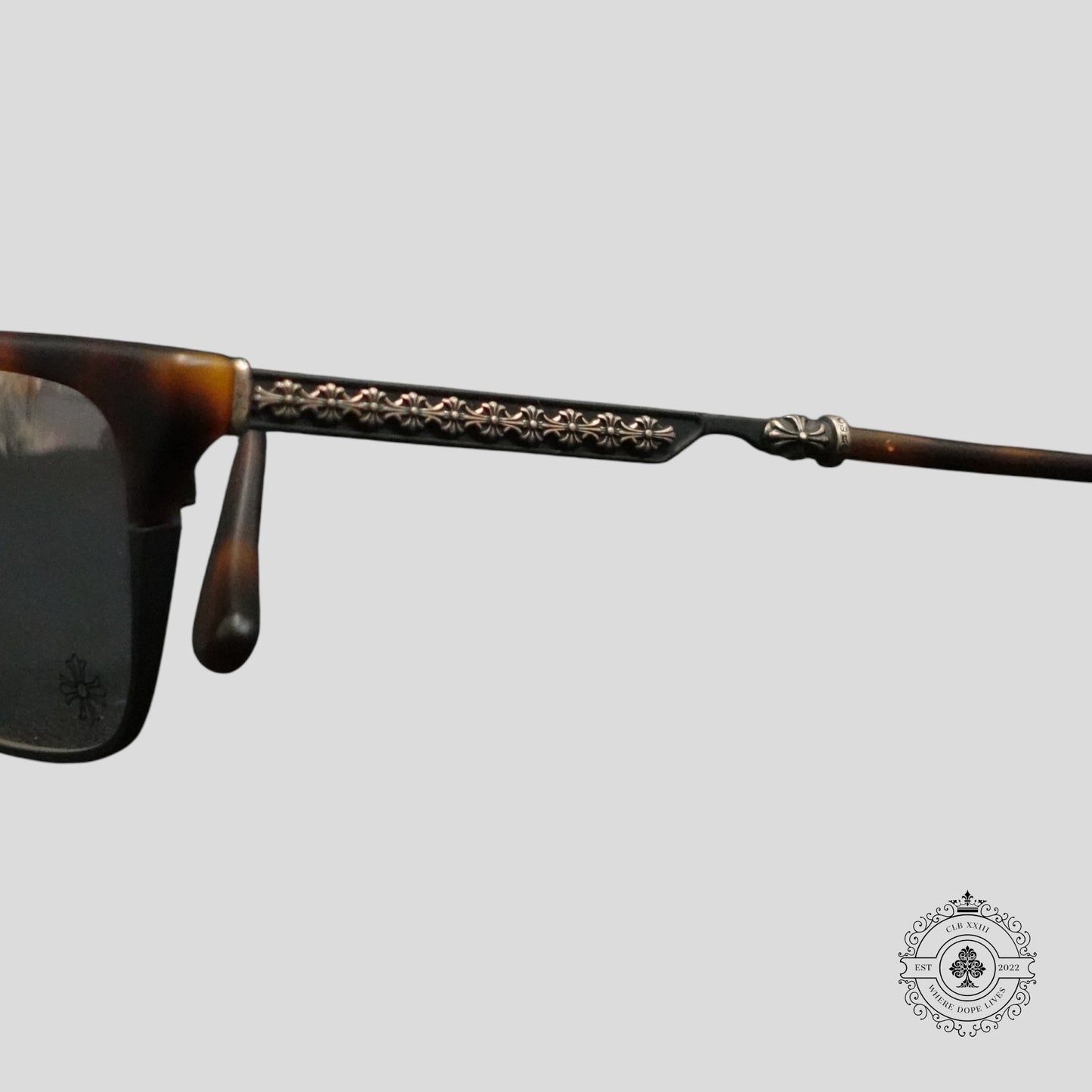 Chrome Hearts See U Next Tuesday Glasses in Tortoise Shell/Silver