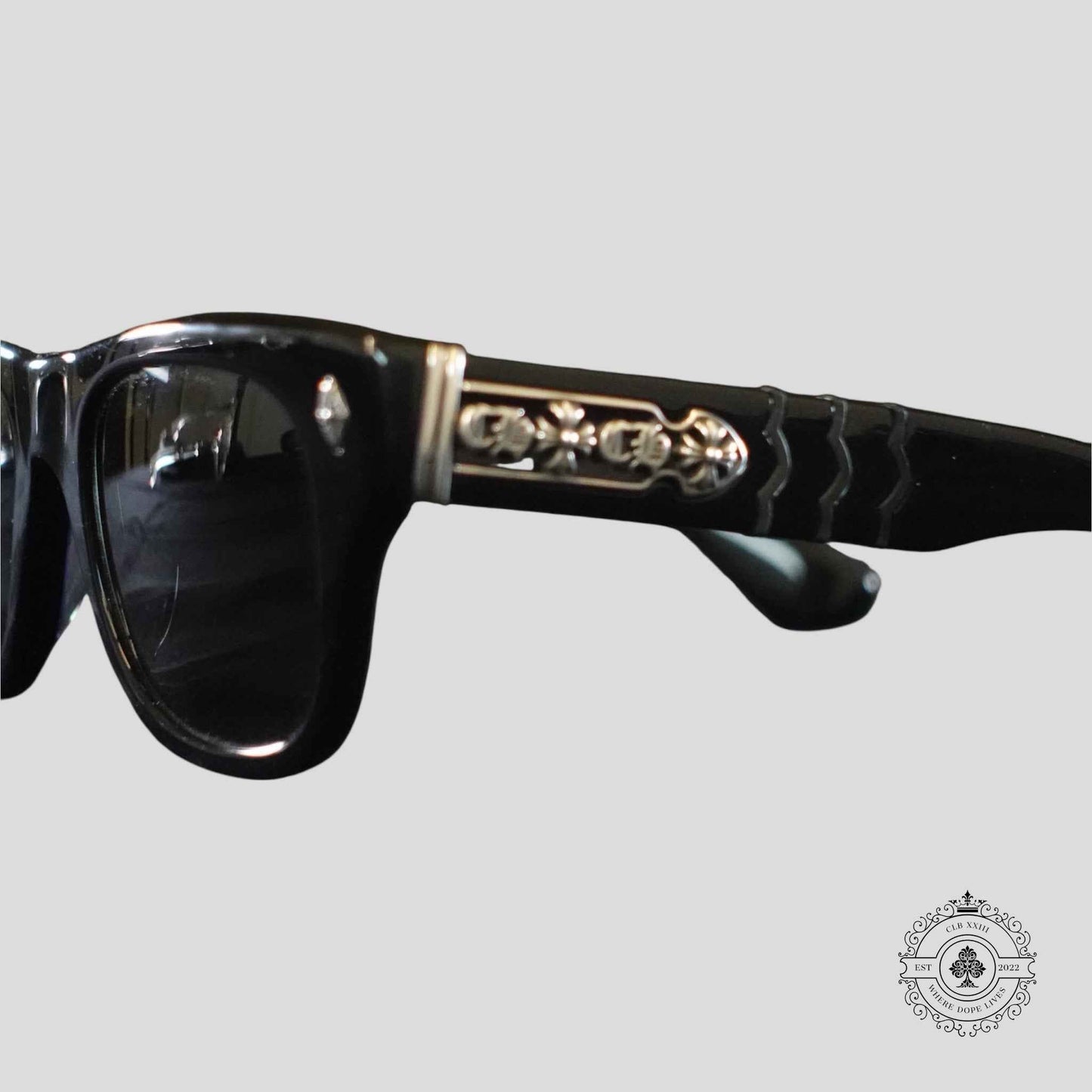 Chrome Hearts Instagasm Glasses in Black/Silver