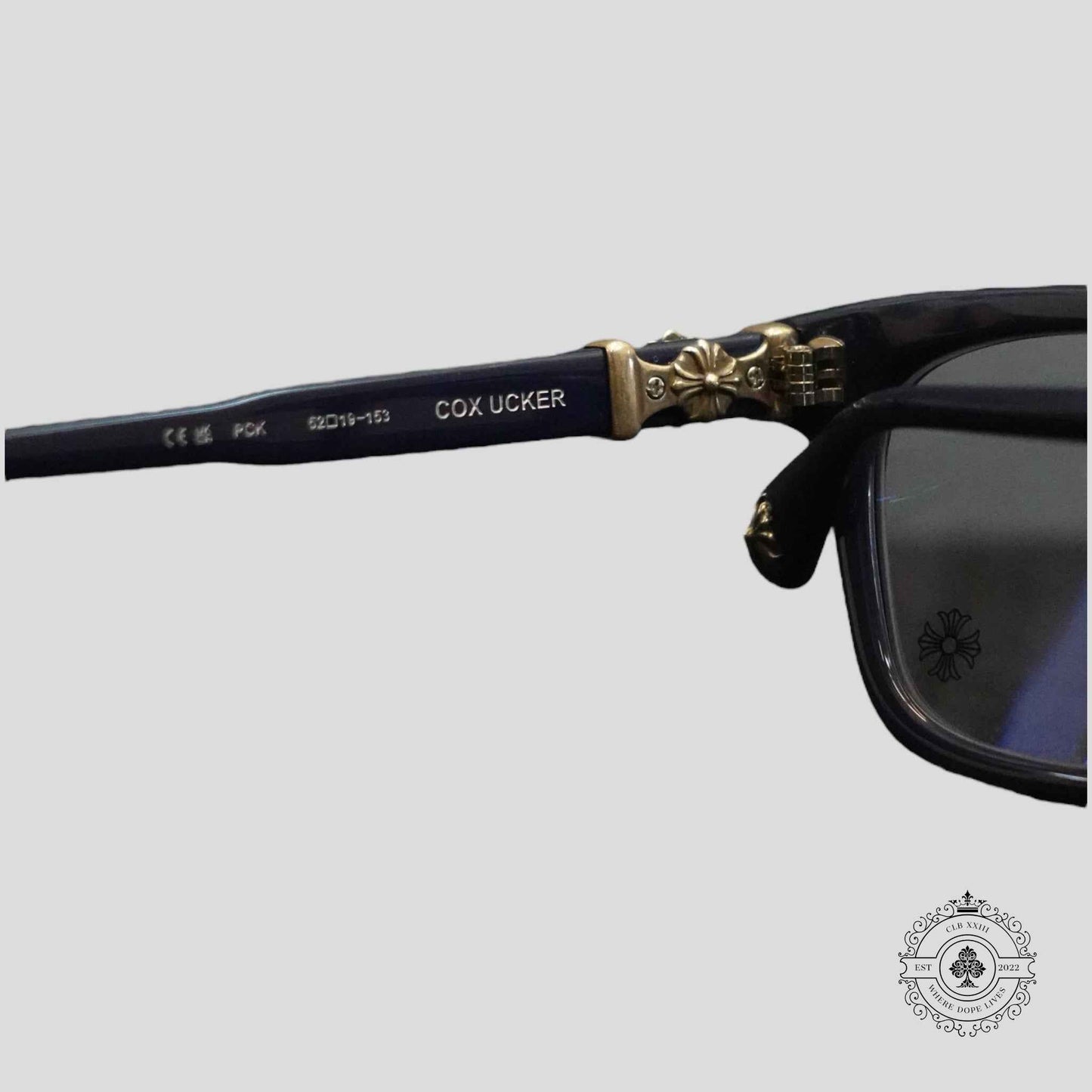 Chrome Hearts Cox Ucker Sunglasses in Blue/Silver