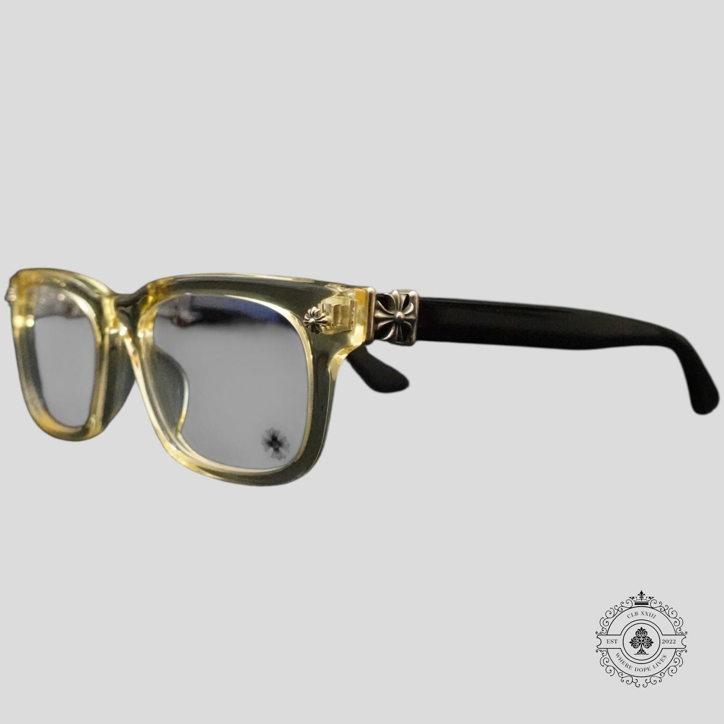 Chrome Hearts Vagilante Glasses in Tortoise Shell/Silver