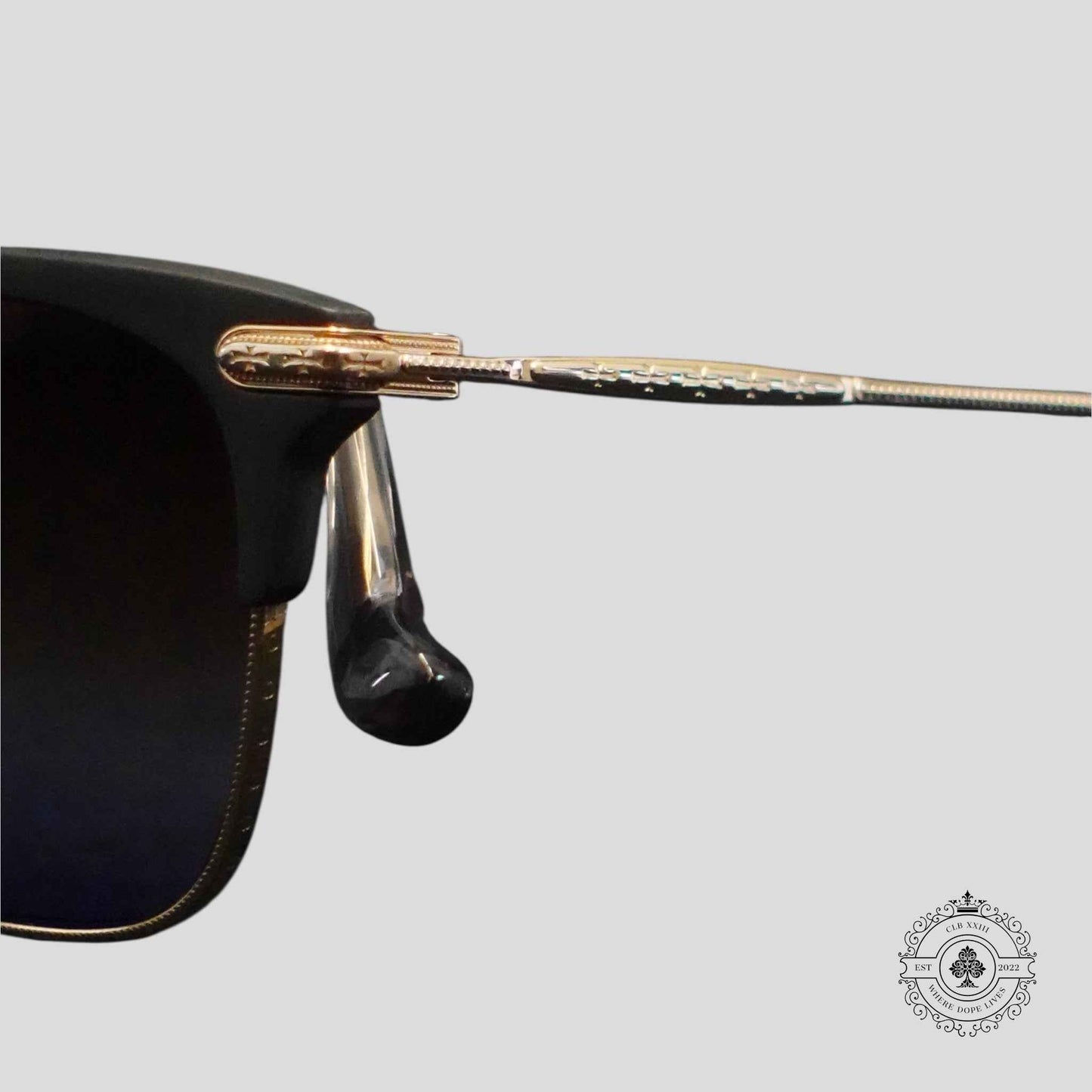 Chrome Hearts Muffbuffin' Glasses in Gold