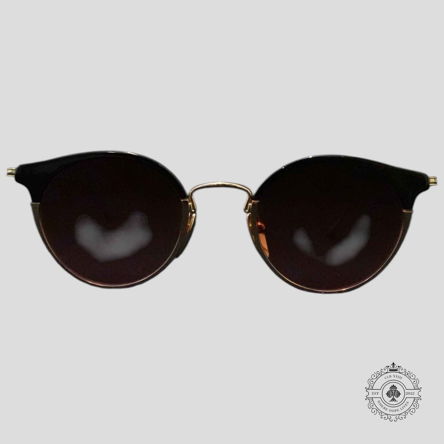 Chrome Hearts Serendipitous Glasses in Black/Gold