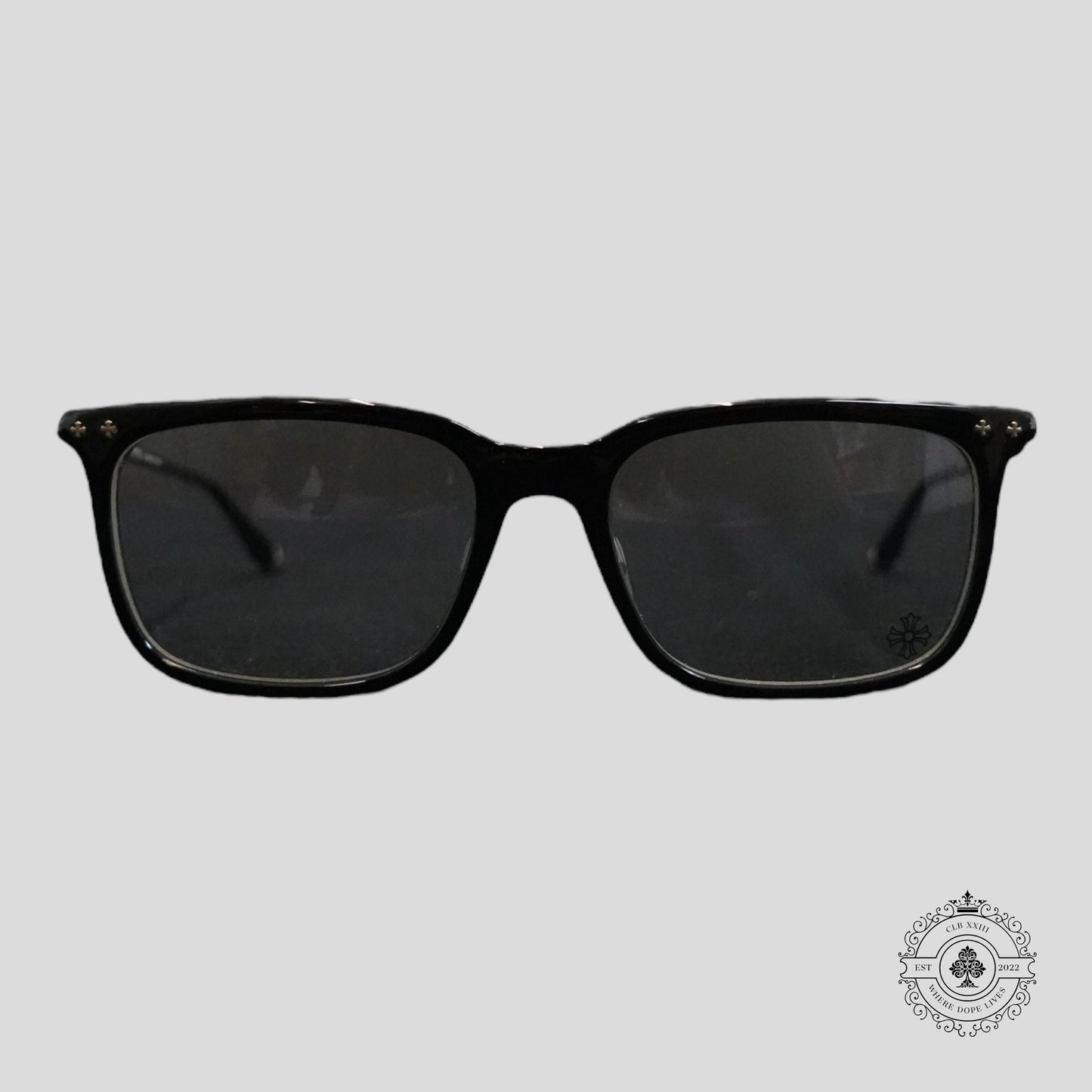 Chrome Hearts Big Ricky II-A Glasses in Black/Silver