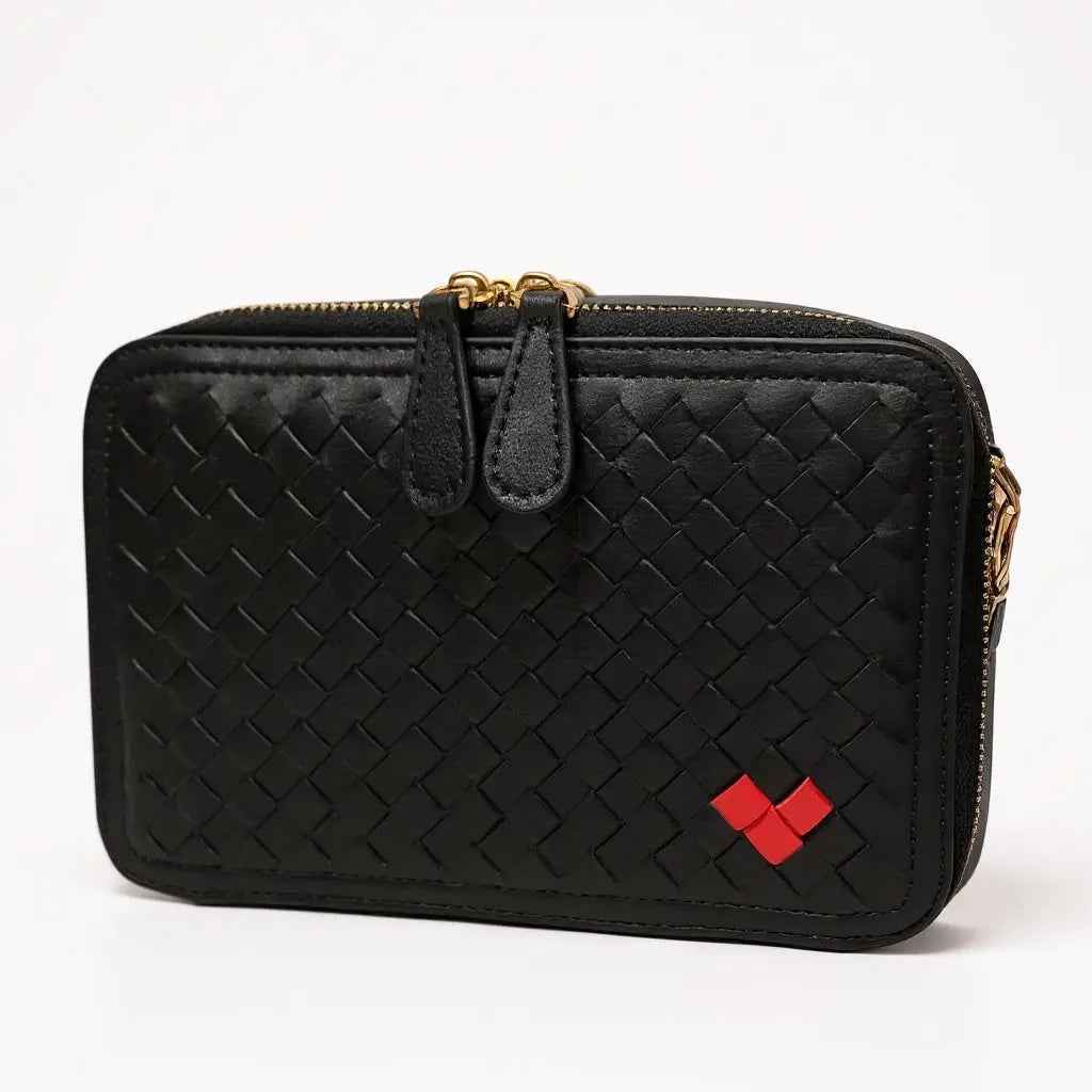 THE ROSETTA WOVEN HEART CROSSBODY(FINAL SALE)