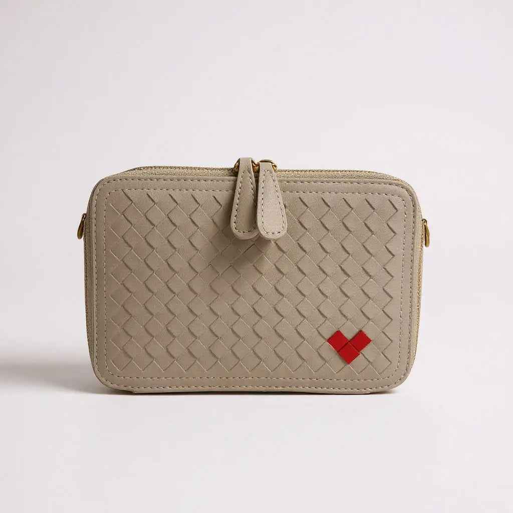 THE ROSETTA WOVEN HEART CROSSBODY(FINAL SALE)