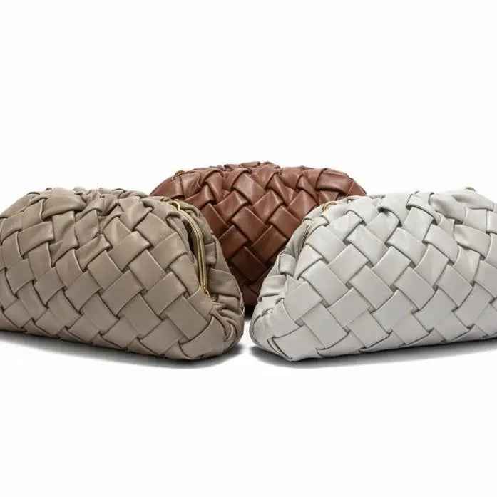 THE PHILLIS WOVEN CLUTCH