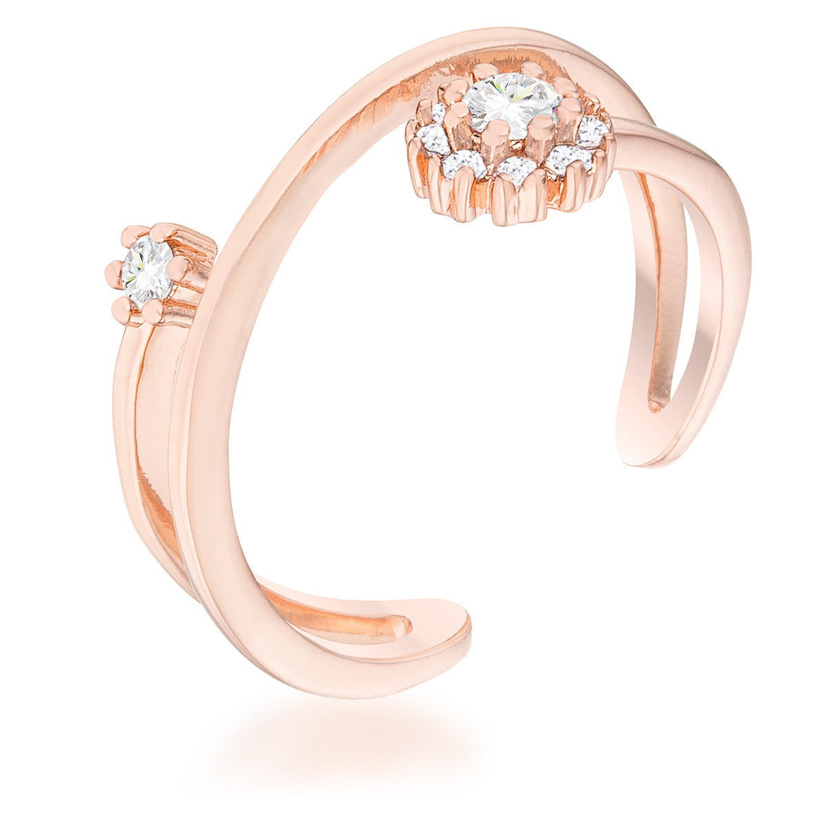 Krista 0.25ct CZ Abstract Wrap Ring