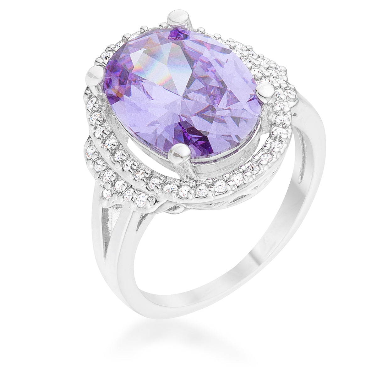 Melanie 5.95ct Amethyst CZ Cocktail Ring