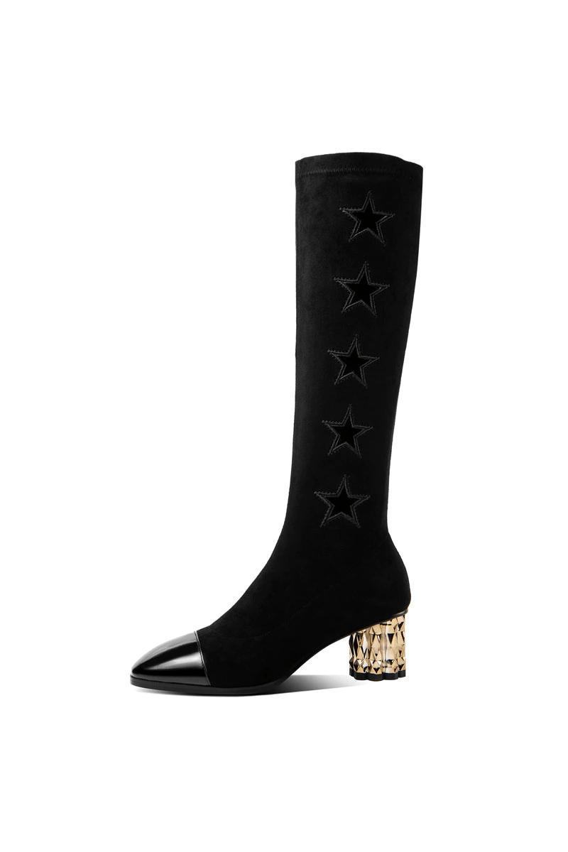 Rocha Women's Elegant Winter Knee High Boots - Luxuryurbanwear