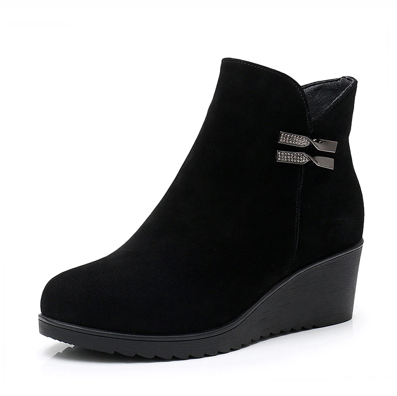 Rosaura Women's Warm Leather Winter Boots - Luxuryurbanwear
