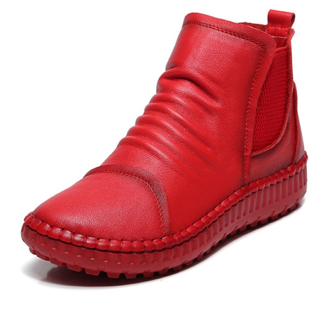 USS Shoes Rudy Women's Warm Leather Boots - Luxuryurbanwear
