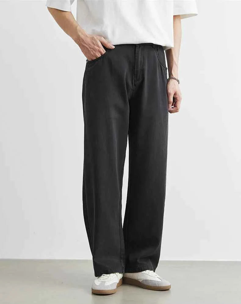 Men's Casual Summer Loose Washed Straight Pants