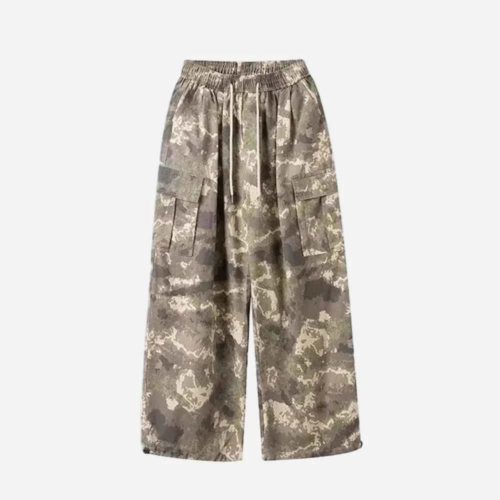 Y2K Camouflage Cargo Casual Wide Leg Pants