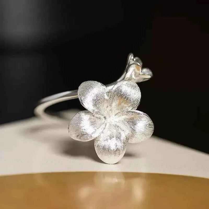 Retro Flower Sterling Silver Bohemia Ring