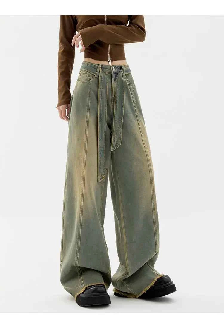 Yedinas Baggy Mom Jeans High Jeans