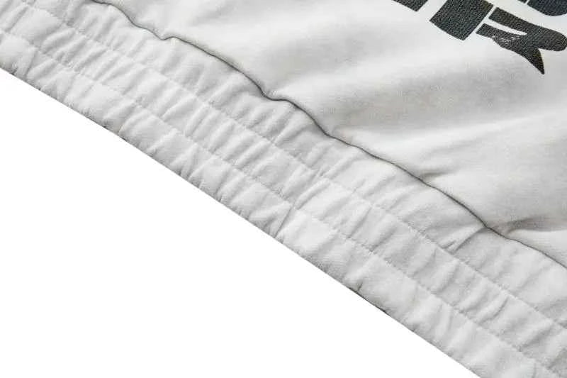 Streetwear American Retro Print Racing Sweatshirt