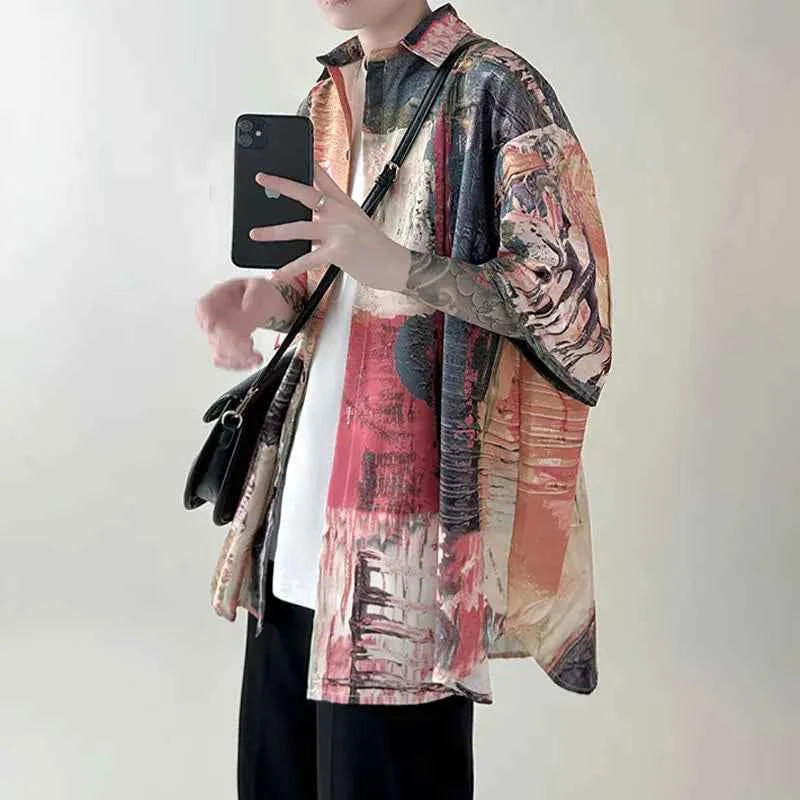 Stylish Cool Colorful Fresh Casual Button Down Shirt