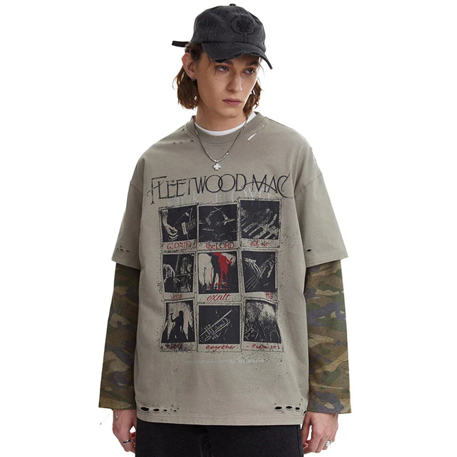 Fleetwood Mac Camo Long Sleeve T-Shirt