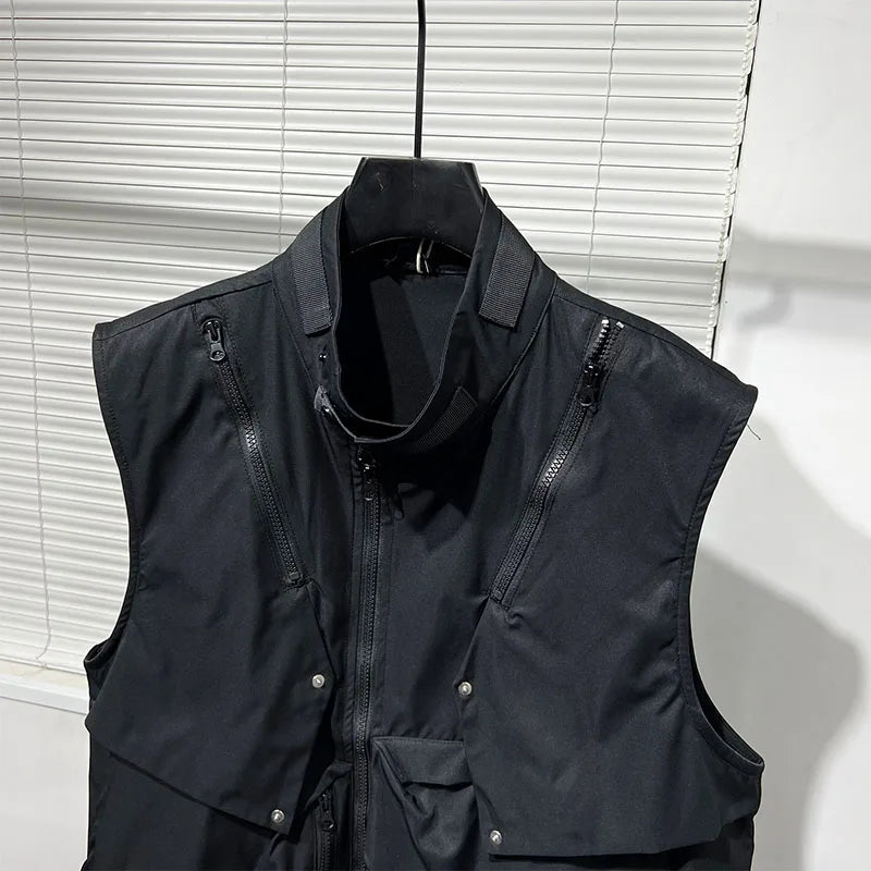 Dark Crow Sleeveless Zipper Vest