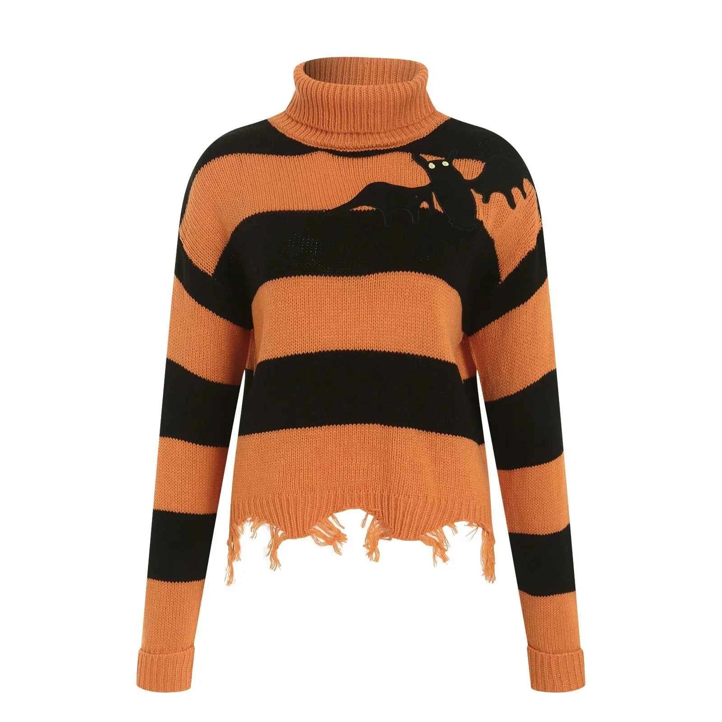 Women Halloween Leopard Print Vintage Sweater