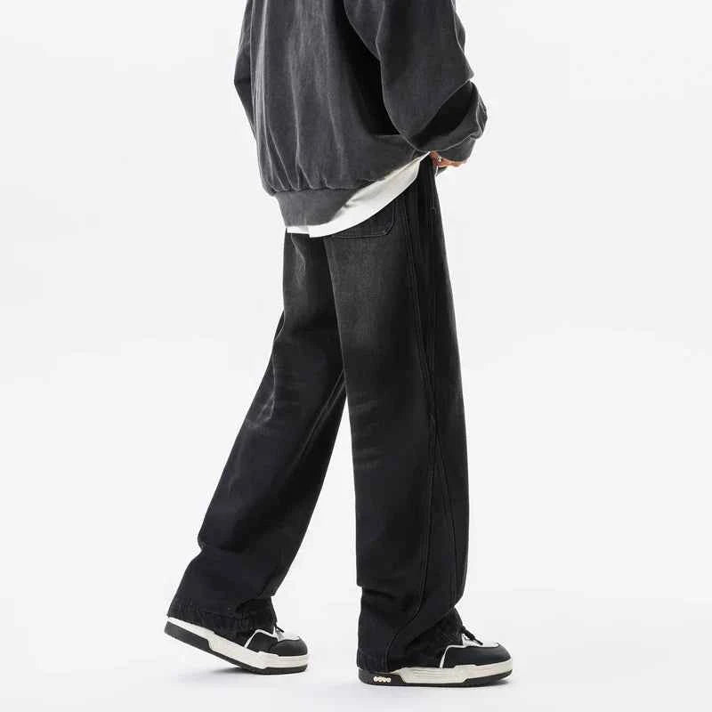 Retro Casual Loose Wide Leg Jeans